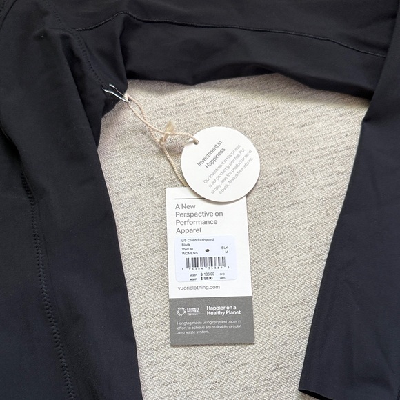 Vuori Womens Rash Guard Sun Layer Long Sleeve Top Fitted - Picture 3 of 6